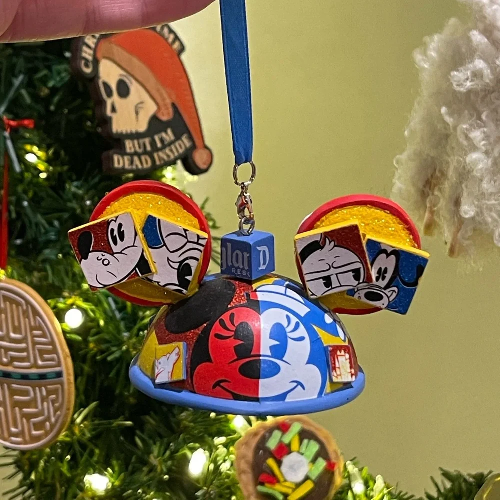 2021 Disneyland Christmas Holiday Icon Ear Hat Ornament - Picture 3 of 7